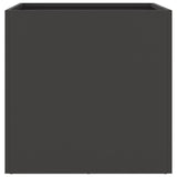 Planters 2 pcs Black 42x40x39 cm Steel