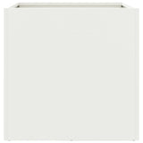 Planter White 42x40x39 cm Steel