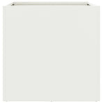 Planter White 42x40x39 cm Steel