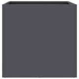 Planter Anthracite 42x40x39 cm Steel - 45-Degree Angle