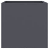 Planters 2 pcs Anthracite 42x40x39 cm Steel