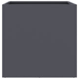 Planters 2 pcs Anthracite 42x40x39 cm Steel - Rear View