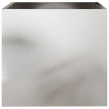 Planters 2 pcs Silver 42x40x39 cm Stainless Steel - 45-Degree Angle