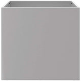 Planter Silver 42x40x39 cm Galvanised Steel