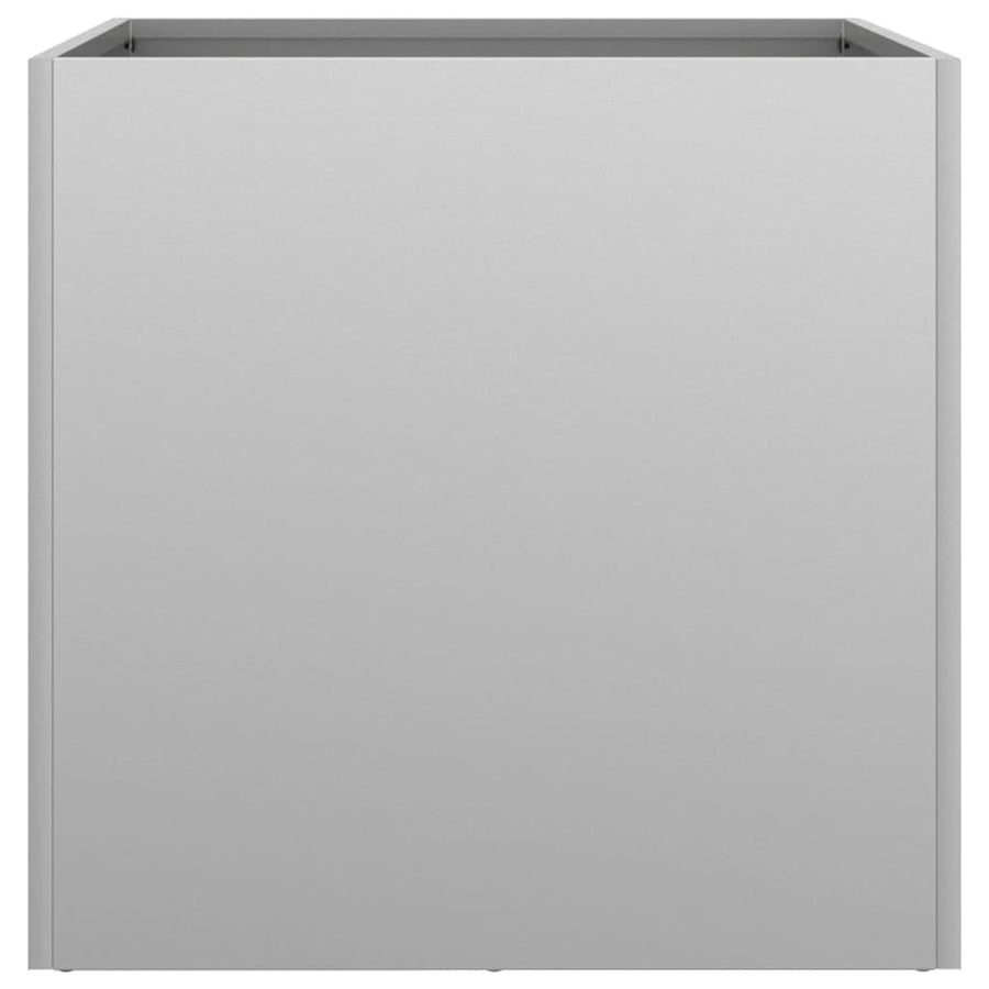 Planters 2 pcs Silver 42x40x39 cm Galvanised Steel