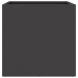 Planter Black 49x47x46 cm Steel - 45-Degree Angle