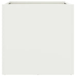 Planter White 49x47x46 cm Steel