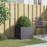 Planter Anthracite 49x47x46 cm Steel