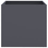 Planter Anthracite 49x47x46 cm Steel - 45-Degree Angle