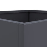 Planter Anthracite 49x47x46 cm Steel - Extra Image