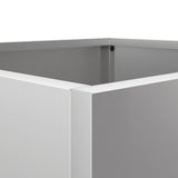 Planter Silver 49x47x46 cm Galvanised Steel