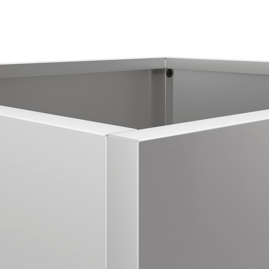 Planter Silver 49x47x46 cm Galvanised Steel
