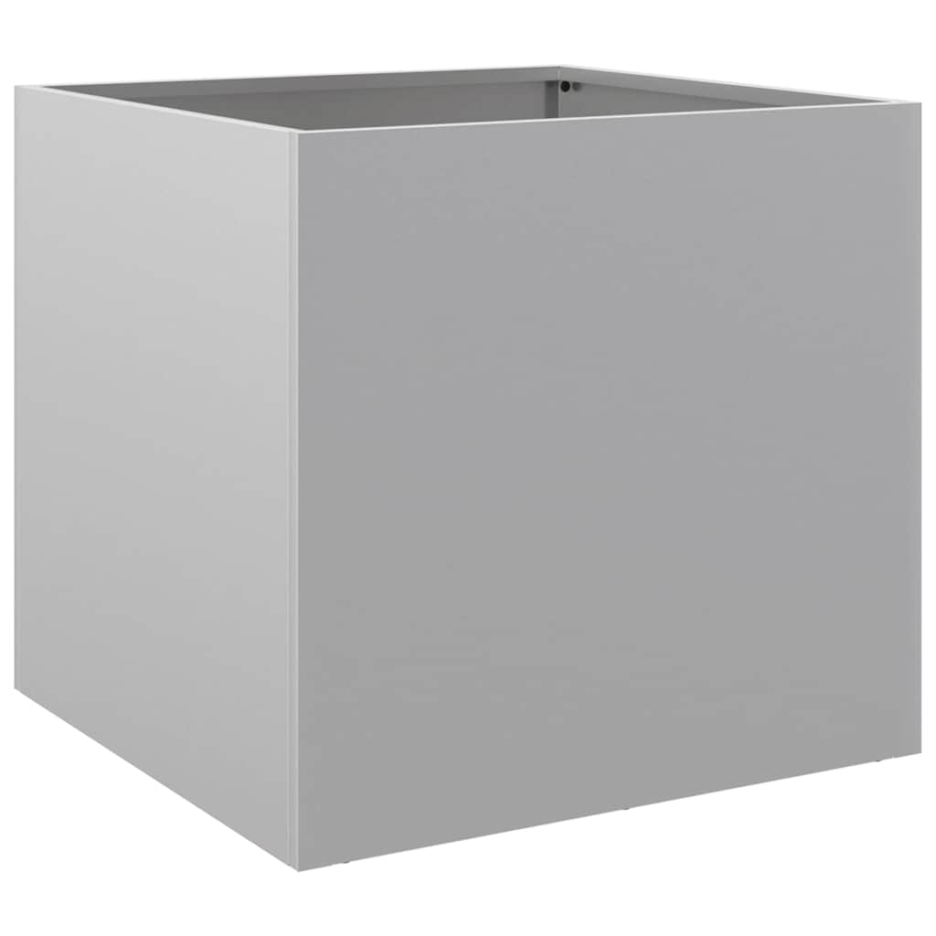 Planters 2 pcs Silver 49x47x46 cm Galvanised Steel