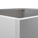 Planters 2 pcs Silver 49x47x46 cm Galvanised Steel