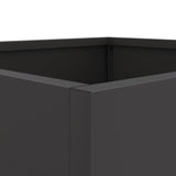 Planter Black 32x29x75 cm Steel - Extra Image