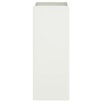Planter White 32x29x75 cm Steel