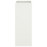 Planter White 32x29x75 cm Steel - 45-Degree Angle