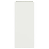 Planter White 32x29x75 cm Steel