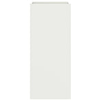 Planter White 32x29x75 cm Steel