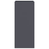 Planter Anthracite 32x29x75 cm Steel - 45-Degree Angle