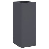 Planter Anthracite 32x29x75 cm Steel - Rear View