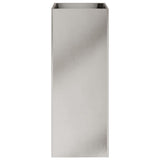 Planter Silver 32x29x75 cm Stainless Steel - 45-Degree Angle