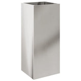 Planter Silver 32x29x75 cm Stainless Steel - Rear View