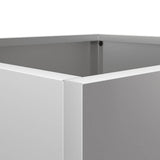Planter Silver 32x29x75 cm Galvanised Steel