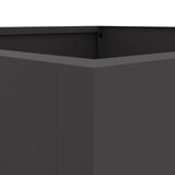 Planter Black 42x38x75 cm Steel