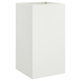 Planter White 42x38x75 cm Steel - Front View