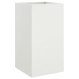 Planter White 42x38x75 cm Steel