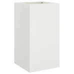 Planter White 42x38x75 cm Steel