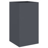 Planter Anthracite 42x38x75 cm Steel - Rear View