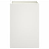 Planter White 52x48x75 cm Steel - Top-Down View