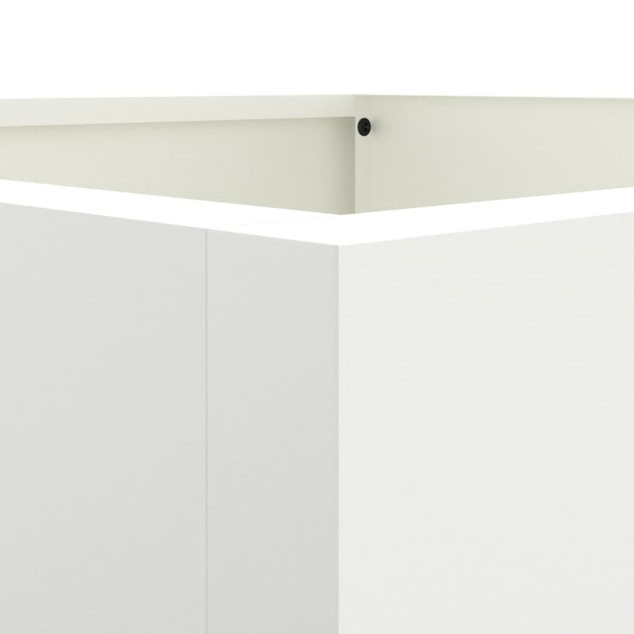 Planter White 52x48x75 cm Steel