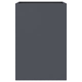 Planter Anthracite 52x48x75 cm Steel - 45-Degree Angle