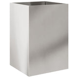 Planter Silver 52x48x75 cm Stainless Steel - Close-Up Angle