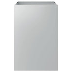 Planter Silver 52x48x75 cm Galvanised Steel