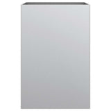 Planter Silver 52x48x75 cm Galvanised Steel - Close-Up Angle