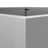 Planter Silver 52x48x75 cm Galvanised Steel - Extra Image