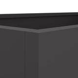 Planter Black 62x30x29 cm Steel