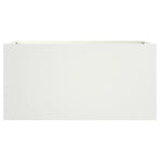 Planter White 62x30x29 cm Steel