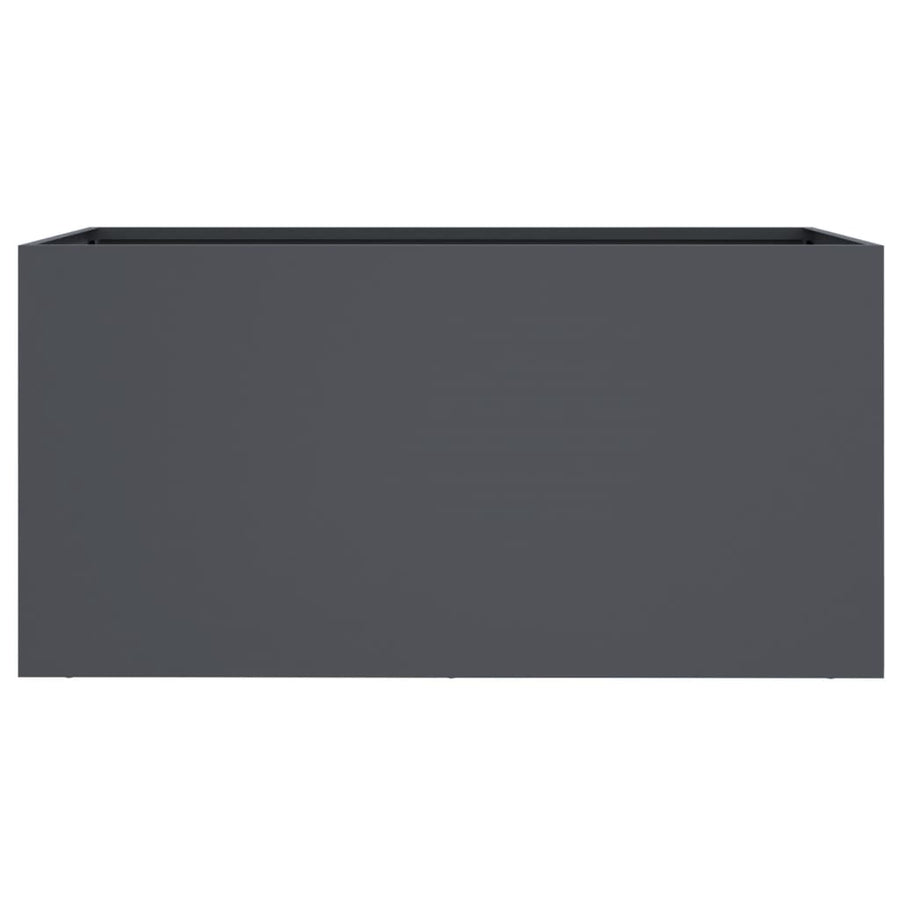 Planter Anthracite 62x30x29 cm Steel