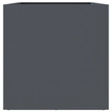 Planter Anthracite 62x30x29 cm Steel - Rear View