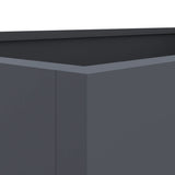 Planter Anthracite 62x30x29 cm Steel - Low Angle