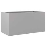 Planter Silver 62x30x29 cm Galvanised Steel - 45-Degree Angle