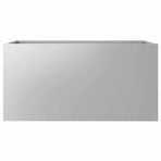 Planter Silver 62x30x29 cm Galvanised Steel