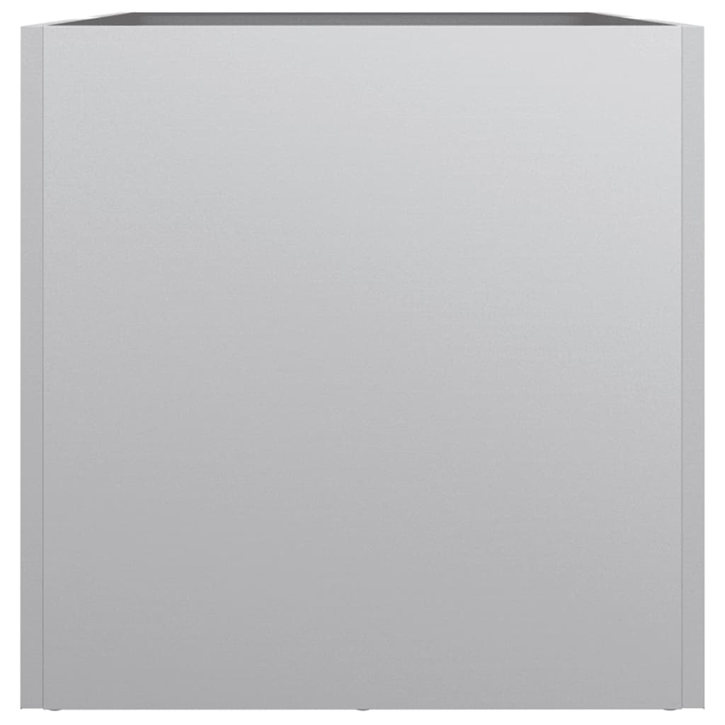 Planter Silver 62x30x29 cm Galvanised Steel