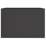 Planter Black 62x40x39 cm Steel - 45-Degree Angle