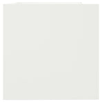 Planter White 62x40x39 cm Steel